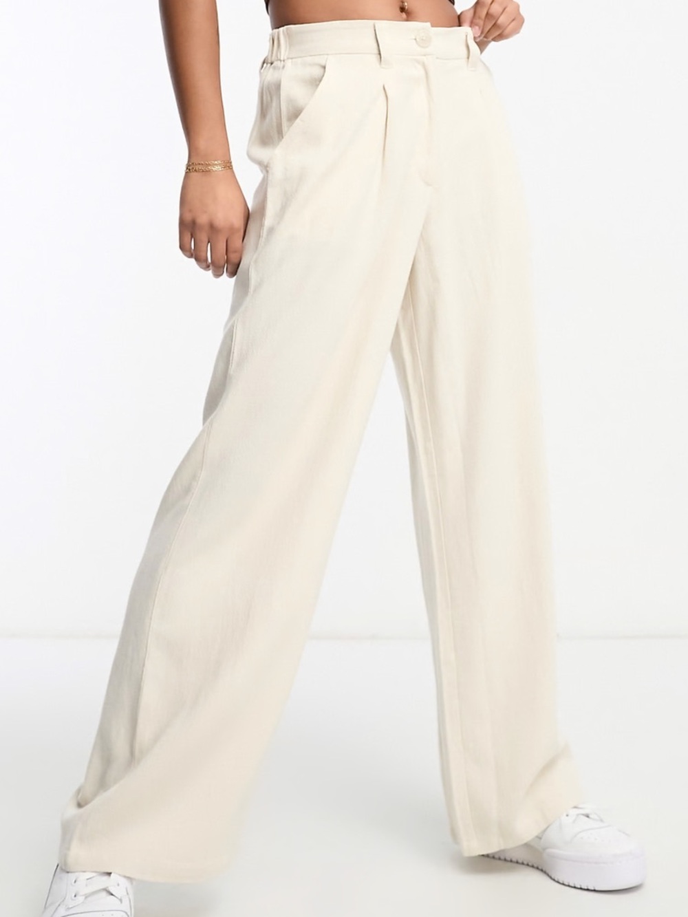 Petite Dad Pant with Linen
